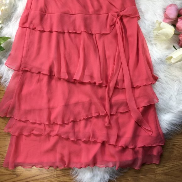 HI STUDIO Asymmetrical Ruffles Hem Dress (W1-180) - Picture 6 of 10